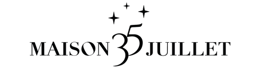 Logo maison 35 juillet format rectangle sur fond transparent